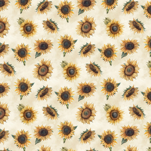 Wilmington Prints Sunkissed Nancy Mink Cream Yellow Tossed